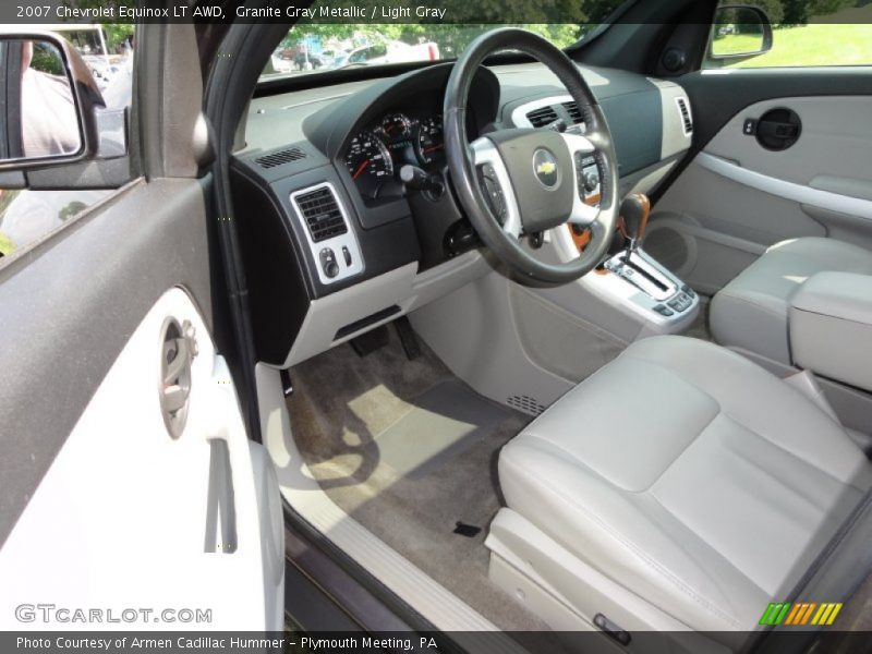 Granite Gray Metallic / Light Gray 2007 Chevrolet Equinox LT AWD