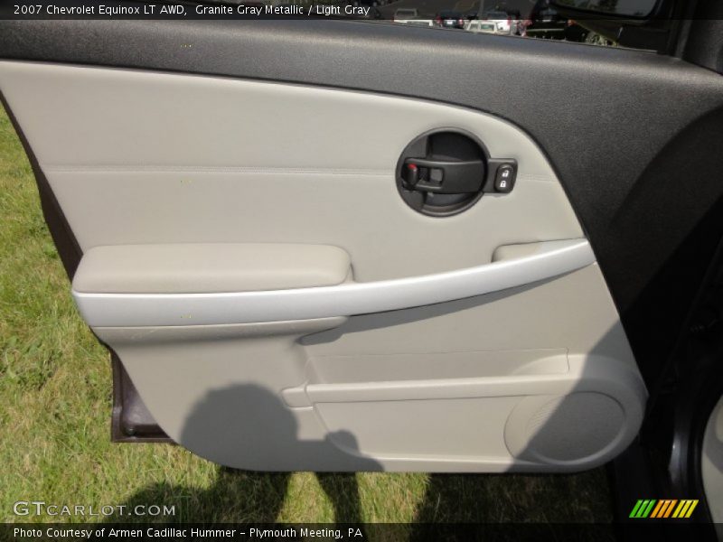 Granite Gray Metallic / Light Gray 2007 Chevrolet Equinox LT AWD