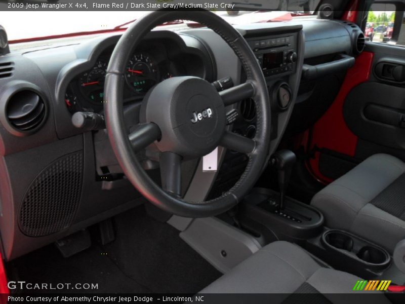 Flame Red / Dark Slate Gray/Medium Slate Gray 2009 Jeep Wrangler X 4x4
