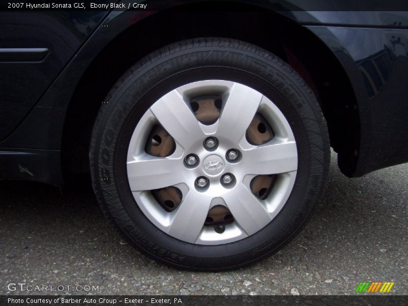Ebony Black / Gray 2007 Hyundai Sonata GLS