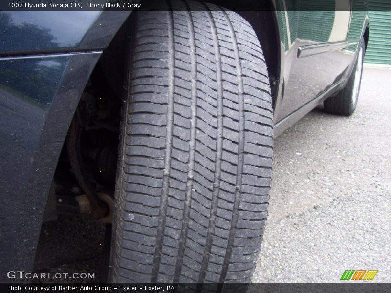 Ebony Black / Gray 2007 Hyundai Sonata GLS