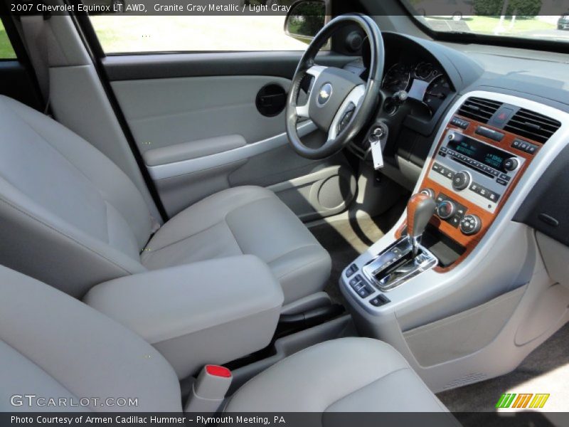 Granite Gray Metallic / Light Gray 2007 Chevrolet Equinox LT AWD