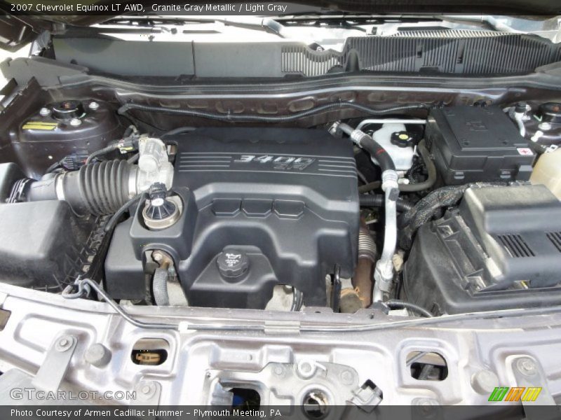 Granite Gray Metallic / Light Gray 2007 Chevrolet Equinox LT AWD