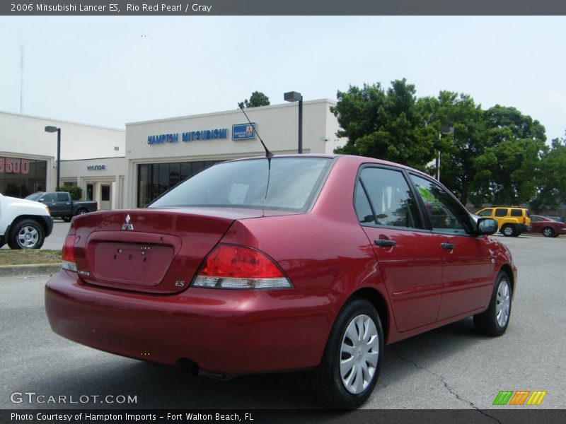 Rio Red Pearl / Gray 2006 Mitsubishi Lancer ES