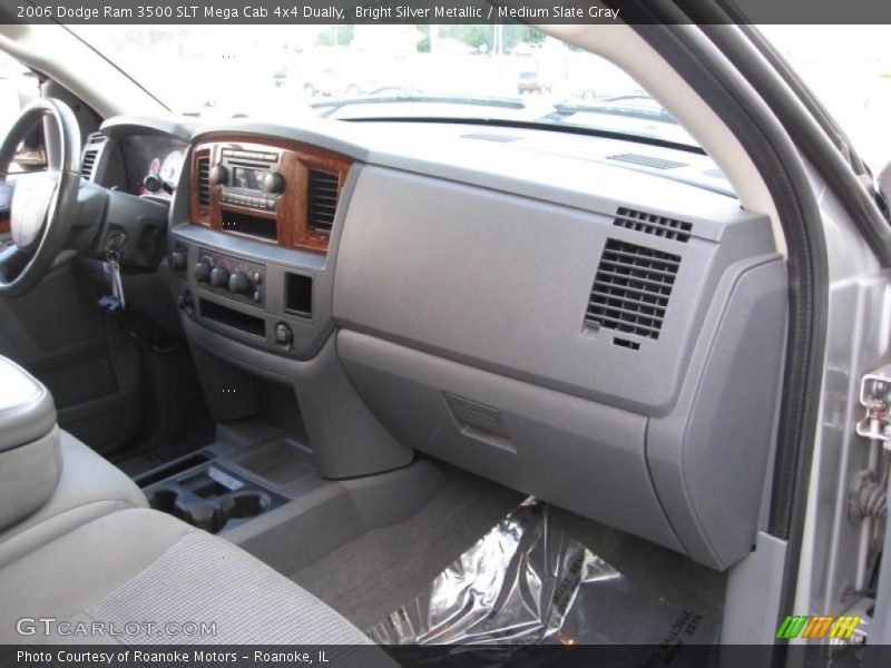 Bright Silver Metallic / Medium Slate Gray 2006 Dodge Ram 3500 SLT Mega Cab 4x4 Dually