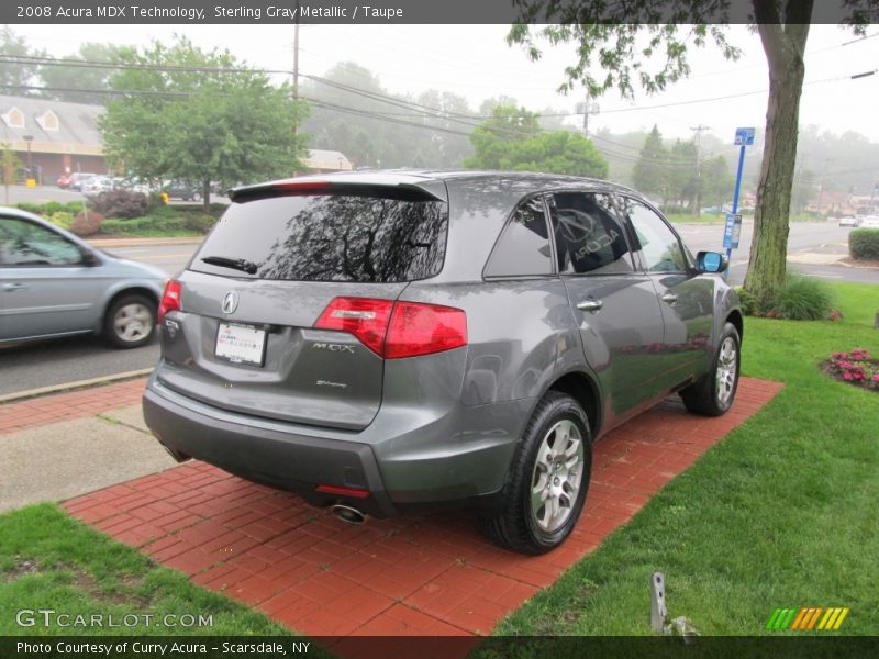 Sterling Gray Metallic / Taupe 2008 Acura MDX Technology