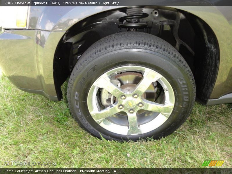 Granite Gray Metallic / Light Gray 2007 Chevrolet Equinox LT AWD