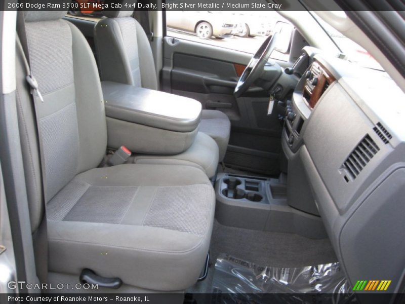 Bright Silver Metallic / Medium Slate Gray 2006 Dodge Ram 3500 SLT Mega Cab 4x4 Dually