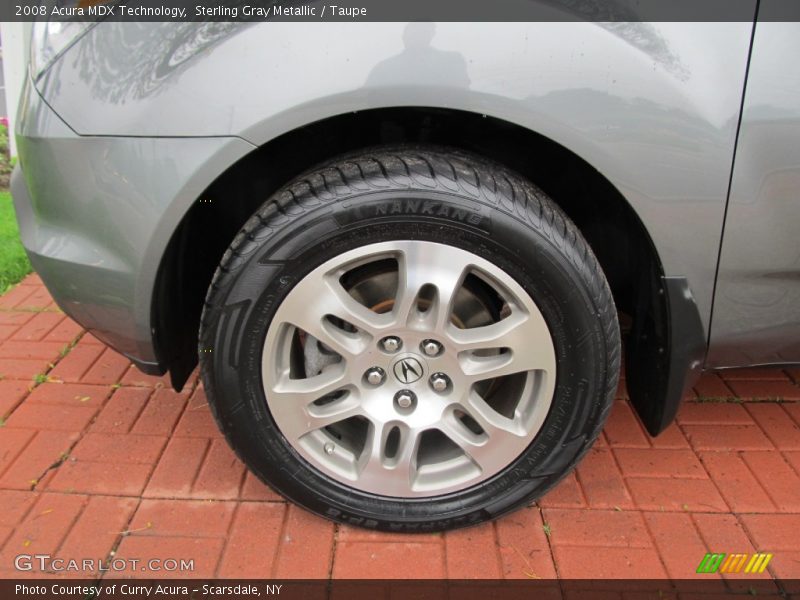 Sterling Gray Metallic / Taupe 2008 Acura MDX Technology