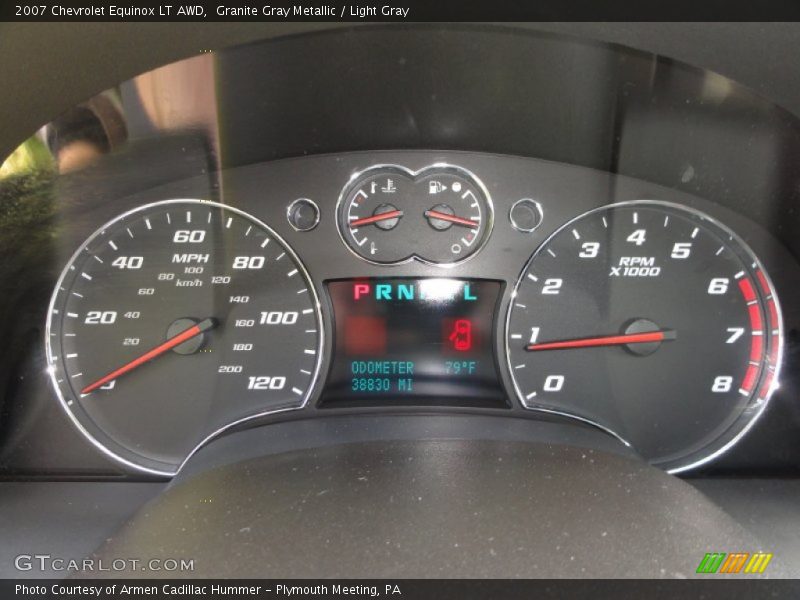 Granite Gray Metallic / Light Gray 2007 Chevrolet Equinox LT AWD