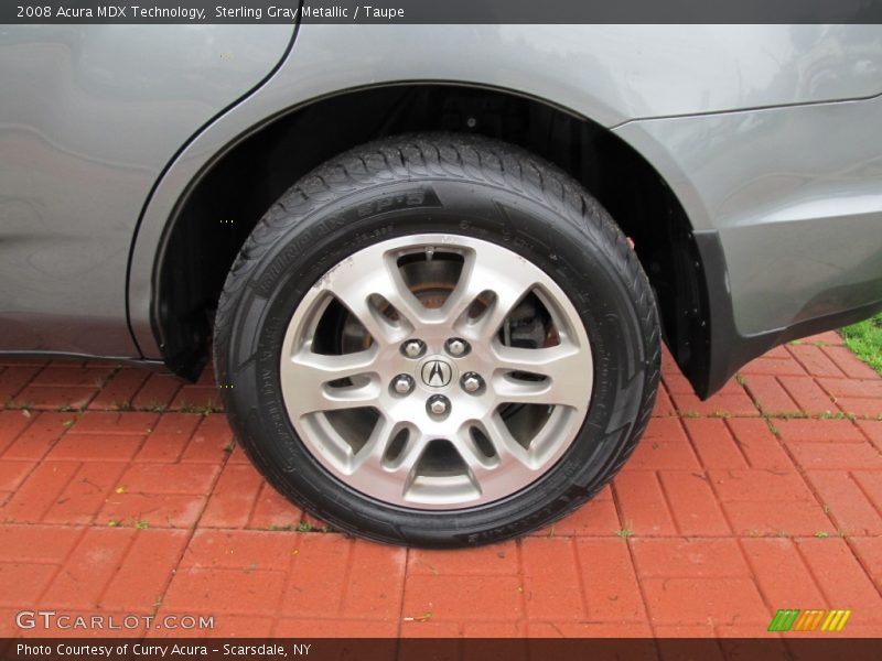 Sterling Gray Metallic / Taupe 2008 Acura MDX Technology