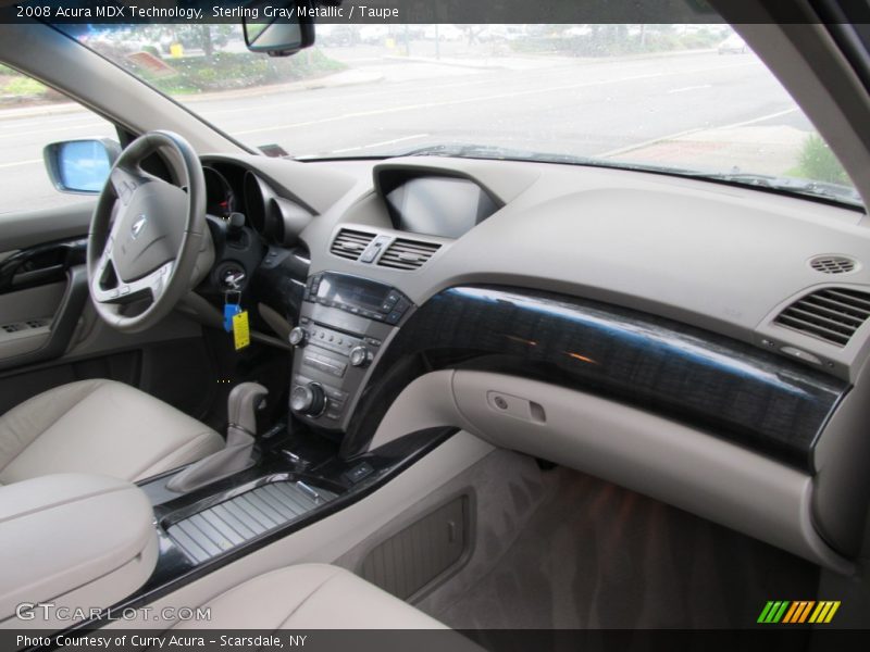 Sterling Gray Metallic / Taupe 2008 Acura MDX Technology