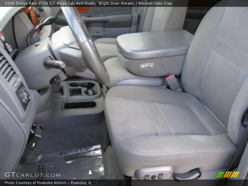 Bright Silver Metallic / Medium Slate Gray 2006 Dodge Ram 3500 SLT Mega Cab 4x4 Dually