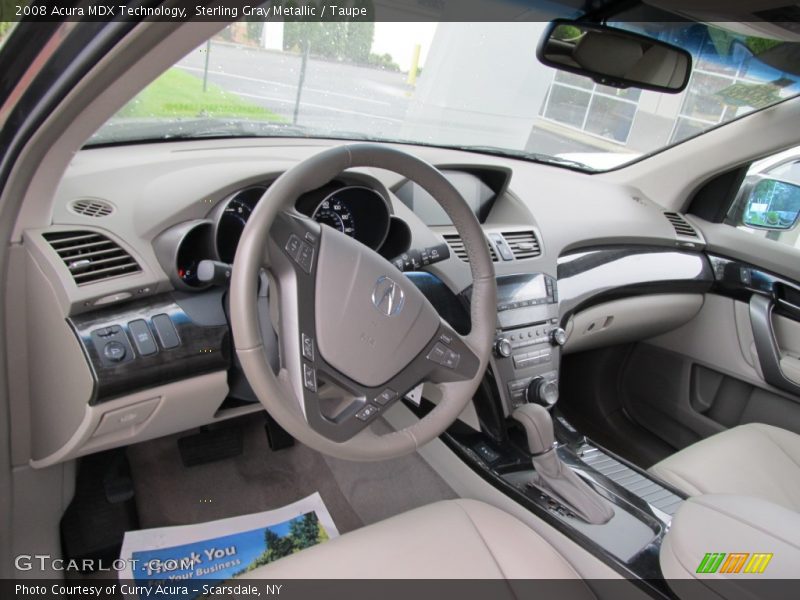 Sterling Gray Metallic / Taupe 2008 Acura MDX Technology