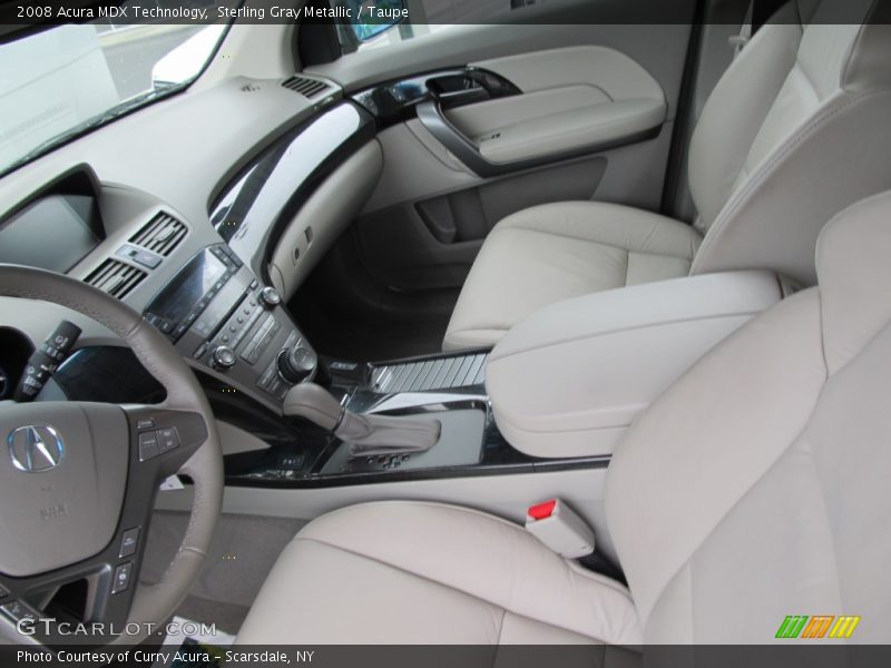 Sterling Gray Metallic / Taupe 2008 Acura MDX Technology