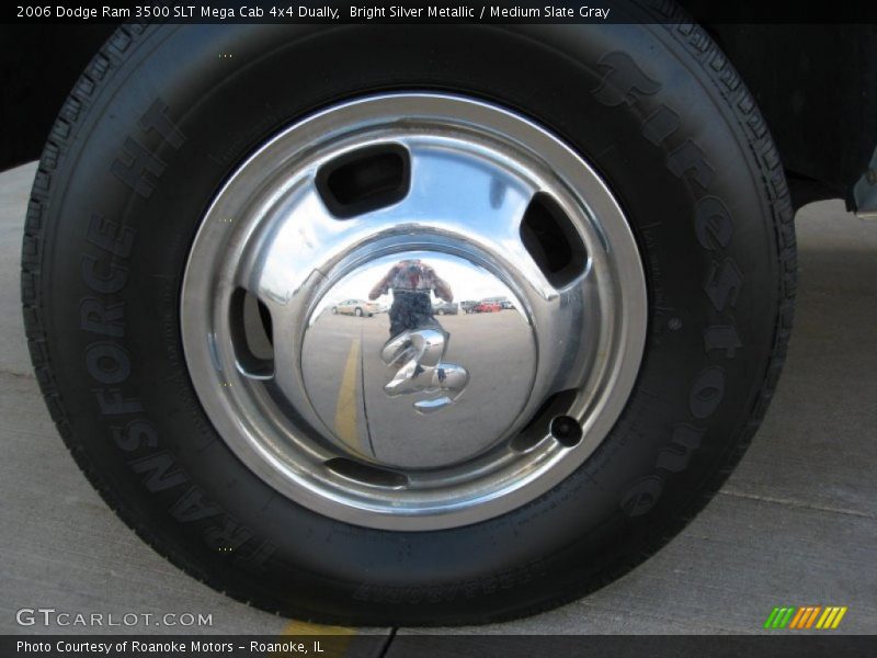 Bright Silver Metallic / Medium Slate Gray 2006 Dodge Ram 3500 SLT Mega Cab 4x4 Dually