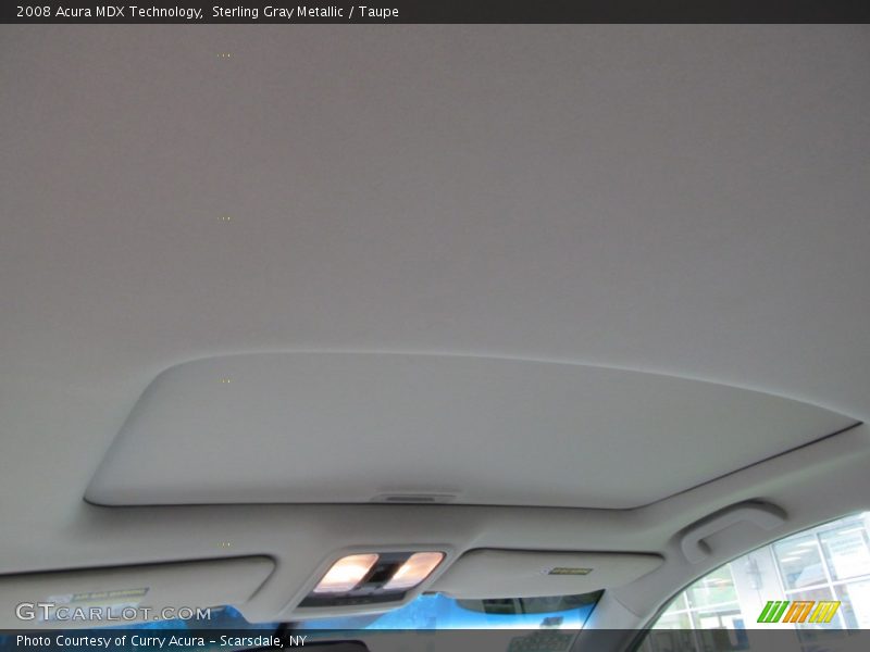 Sterling Gray Metallic / Taupe 2008 Acura MDX Technology