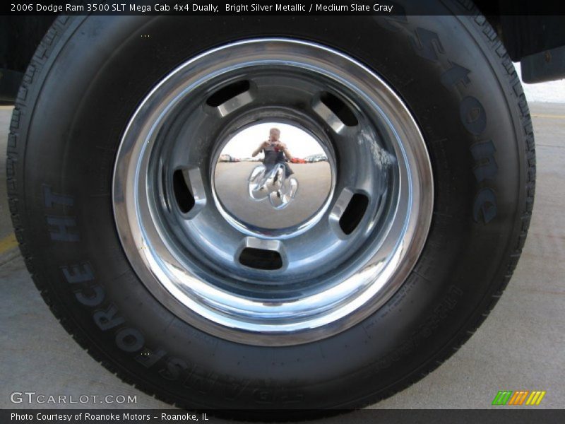 Bright Silver Metallic / Medium Slate Gray 2006 Dodge Ram 3500 SLT Mega Cab 4x4 Dually