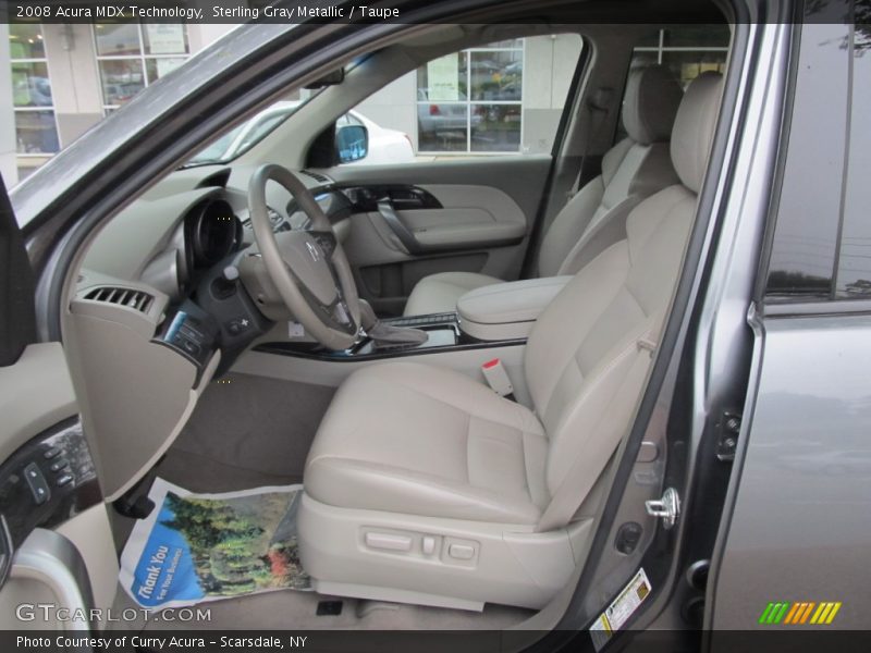 Sterling Gray Metallic / Taupe 2008 Acura MDX Technology