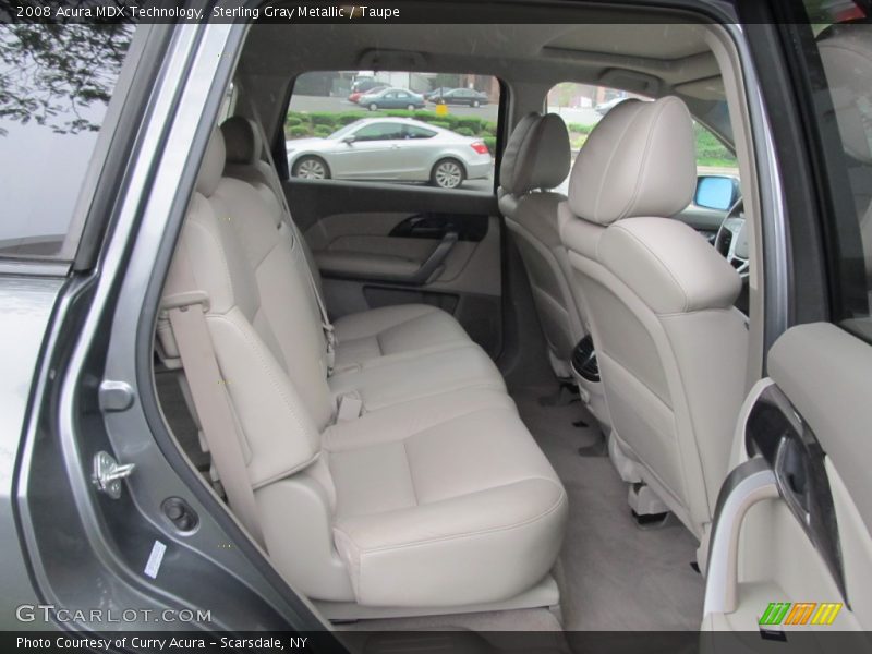 Sterling Gray Metallic / Taupe 2008 Acura MDX Technology