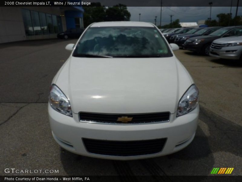 White / Neutral Beige 2008 Chevrolet Impala LT