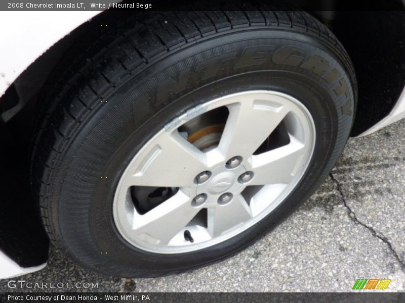 White / Neutral Beige 2008 Chevrolet Impala LT