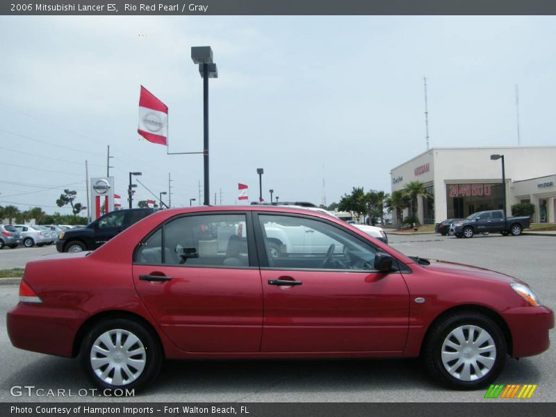Rio Red Pearl / Gray 2006 Mitsubishi Lancer ES