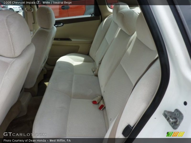 White / Neutral Beige 2008 Chevrolet Impala LT