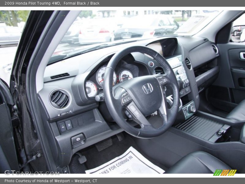 Formal Black / Black 2009 Honda Pilot Touring 4WD