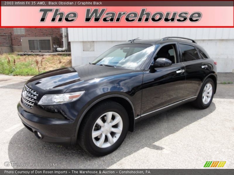 Black Obsidian / Graphite Black 2003 Infiniti FX 35 AWD