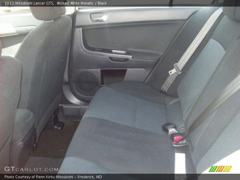 Wicked White Metallic / Black 2011 Mitsubishi Lancer GTS