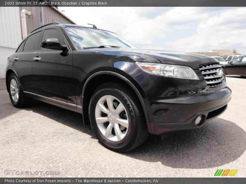Black Obsidian / Graphite Black 2003 Infiniti FX 35 AWD