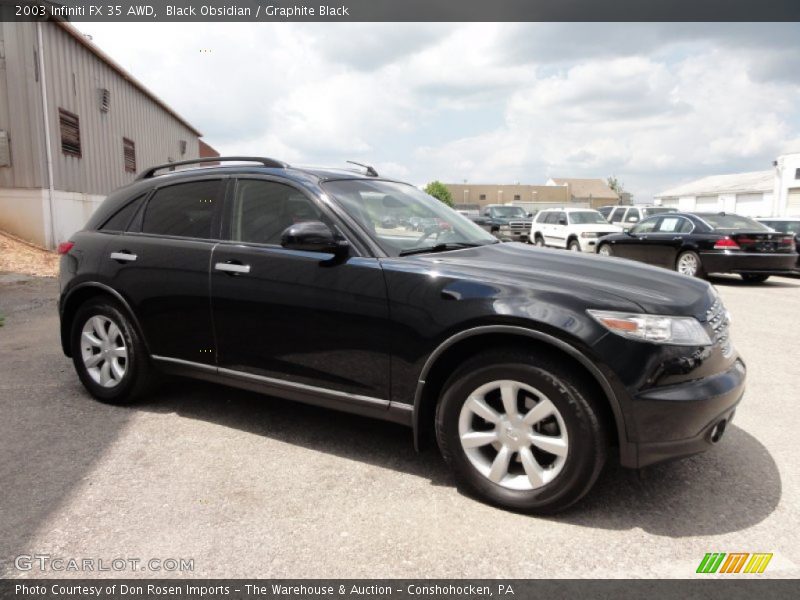 Black Obsidian / Graphite Black 2003 Infiniti FX 35 AWD