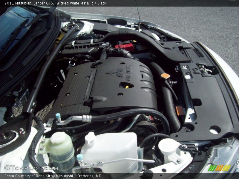 Wicked White Metallic / Black 2011 Mitsubishi Lancer GTS