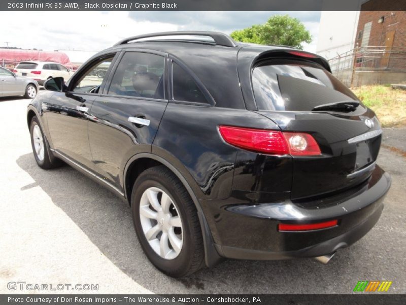 Black Obsidian / Graphite Black 2003 Infiniti FX 35 AWD