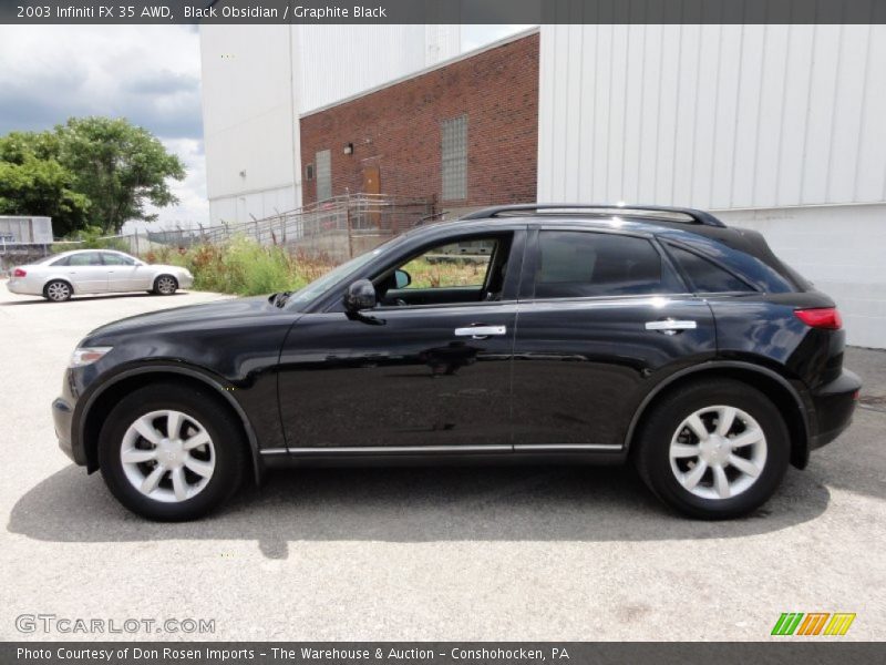 Black Obsidian / Graphite Black 2003 Infiniti FX 35 AWD