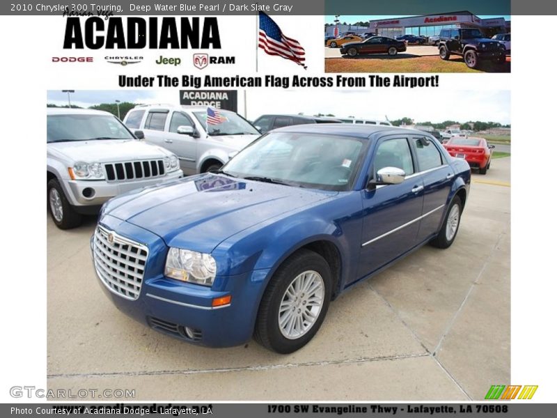 Deep Water Blue Pearl / Dark Slate Gray 2010 Chrysler 300 Touring