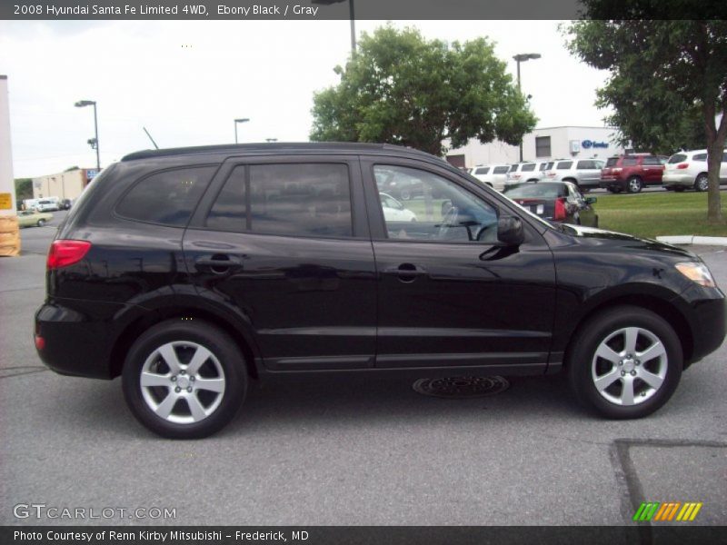 Ebony Black / Gray 2008 Hyundai Santa Fe Limited 4WD