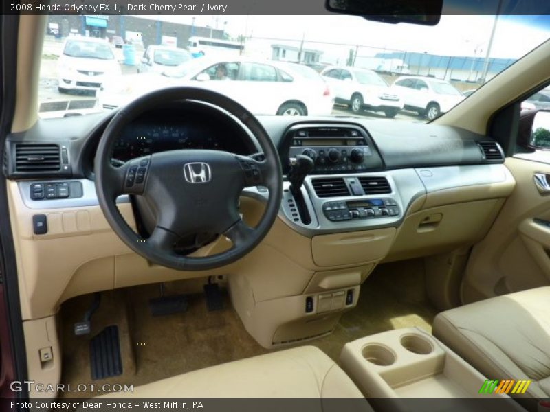 Dark Cherry Pearl / Ivory 2008 Honda Odyssey EX-L