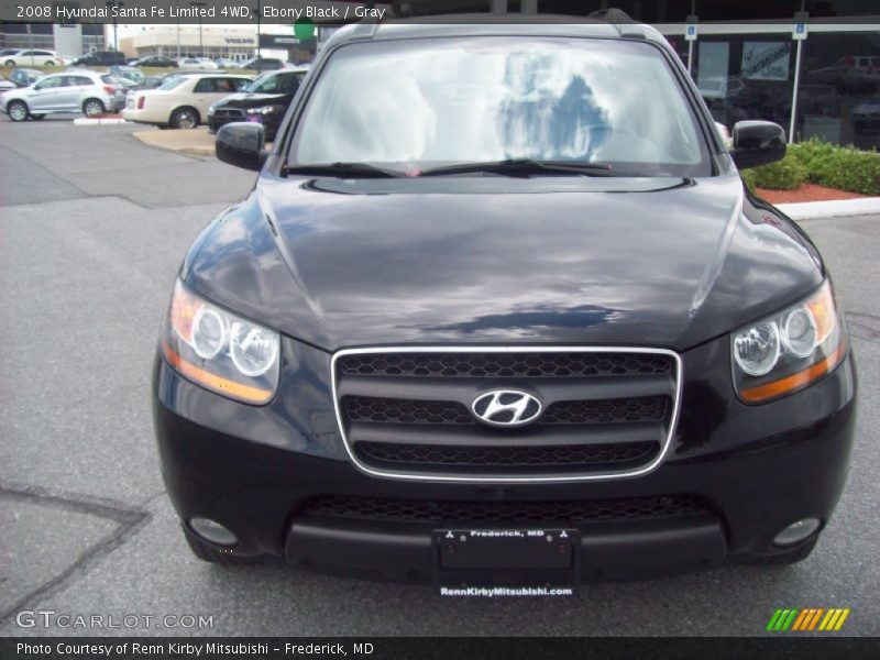 Ebony Black / Gray 2008 Hyundai Santa Fe Limited 4WD