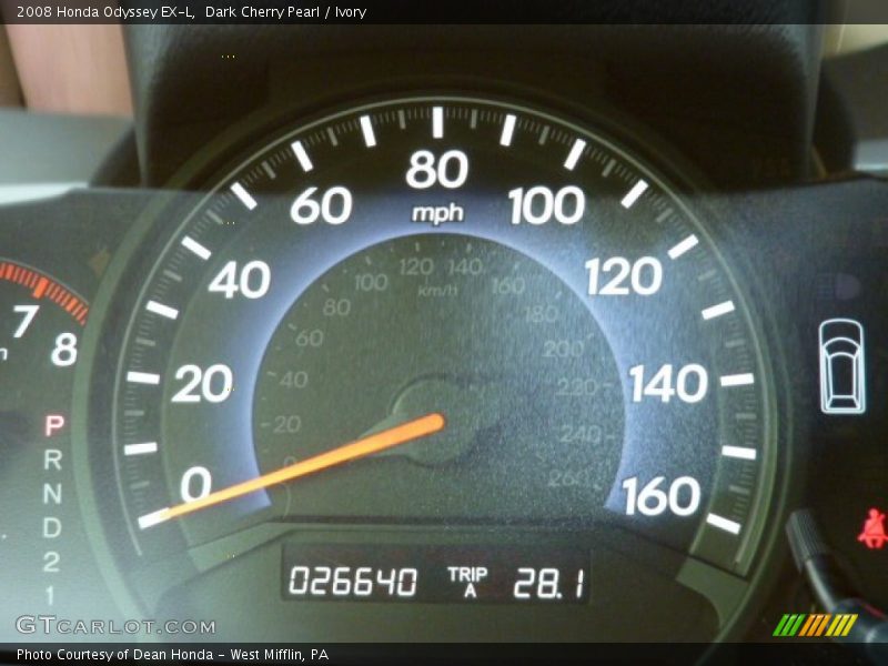 Dark Cherry Pearl / Ivory 2008 Honda Odyssey EX-L