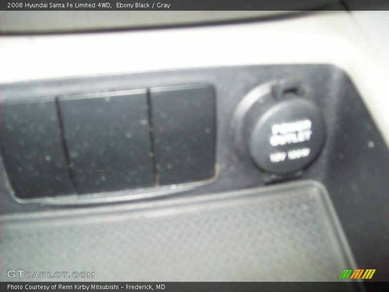 Ebony Black / Gray 2008 Hyundai Santa Fe Limited 4WD