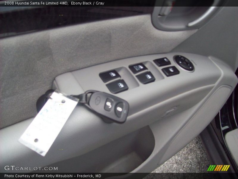 Ebony Black / Gray 2008 Hyundai Santa Fe Limited 4WD