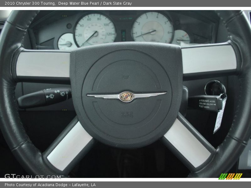 Deep Water Blue Pearl / Dark Slate Gray 2010 Chrysler 300 Touring