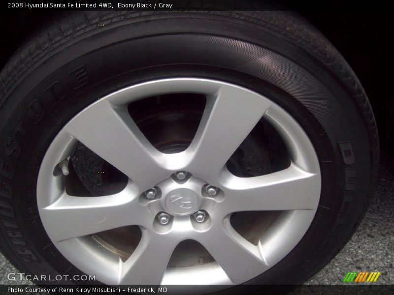 Ebony Black / Gray 2008 Hyundai Santa Fe Limited 4WD