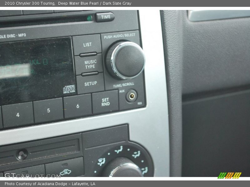 Deep Water Blue Pearl / Dark Slate Gray 2010 Chrysler 300 Touring