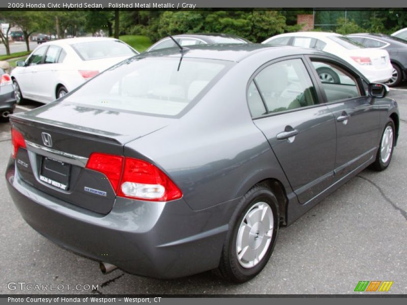 Polished Metal Metallic / Gray 2009 Honda Civic Hybrid Sedan