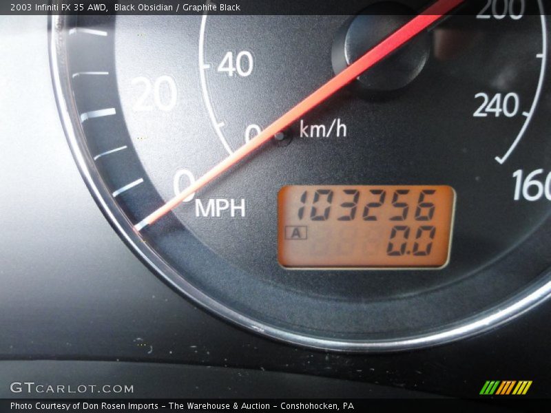 Black Obsidian / Graphite Black 2003 Infiniti FX 35 AWD