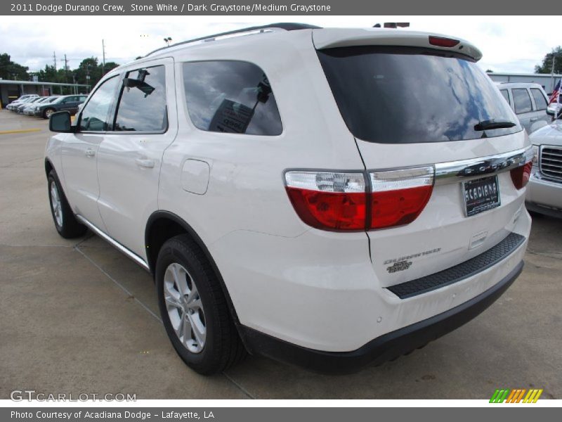 Stone White / Dark Graystone/Medium Graystone 2011 Dodge Durango Crew