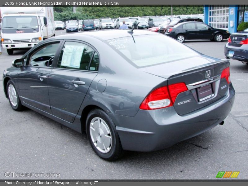 Polished Metal Metallic / Gray 2009 Honda Civic Hybrid Sedan